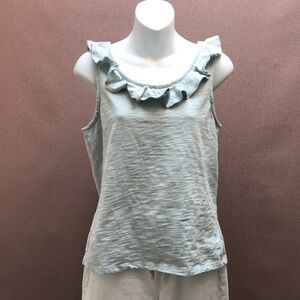 GAP ruffle tank top